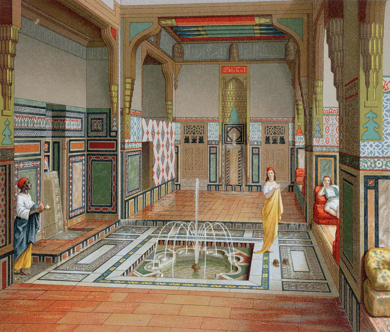 Intérieur mauresque, vers 1880 - French School