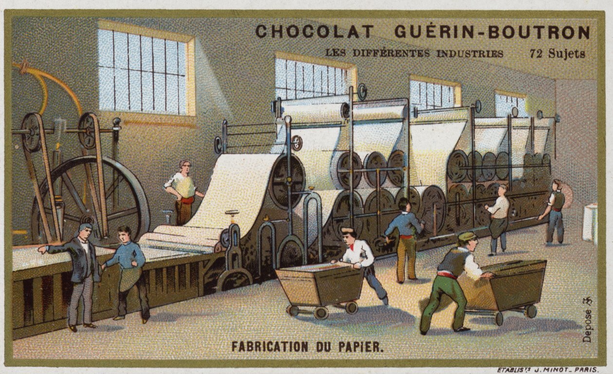 Fabrication de papier - French School