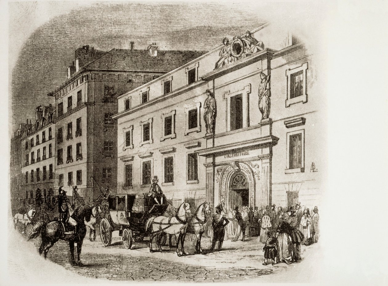 Conservatoire de Paris dans les années 1830 (gravure) - French School