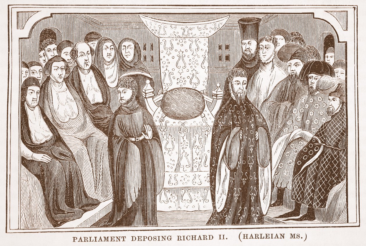 Le Parlement déposant Richard II - French School
