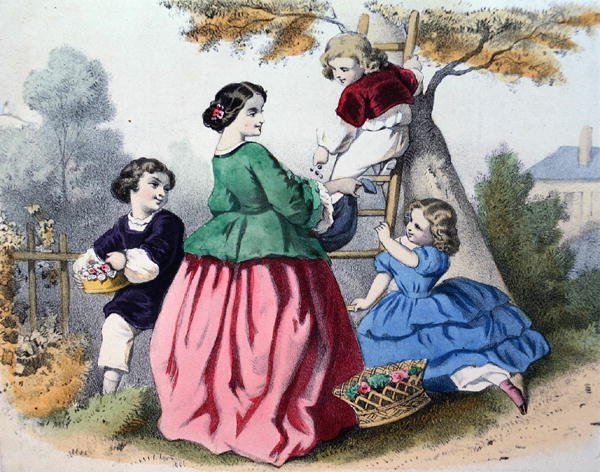 Cueillir des fleurs - French School