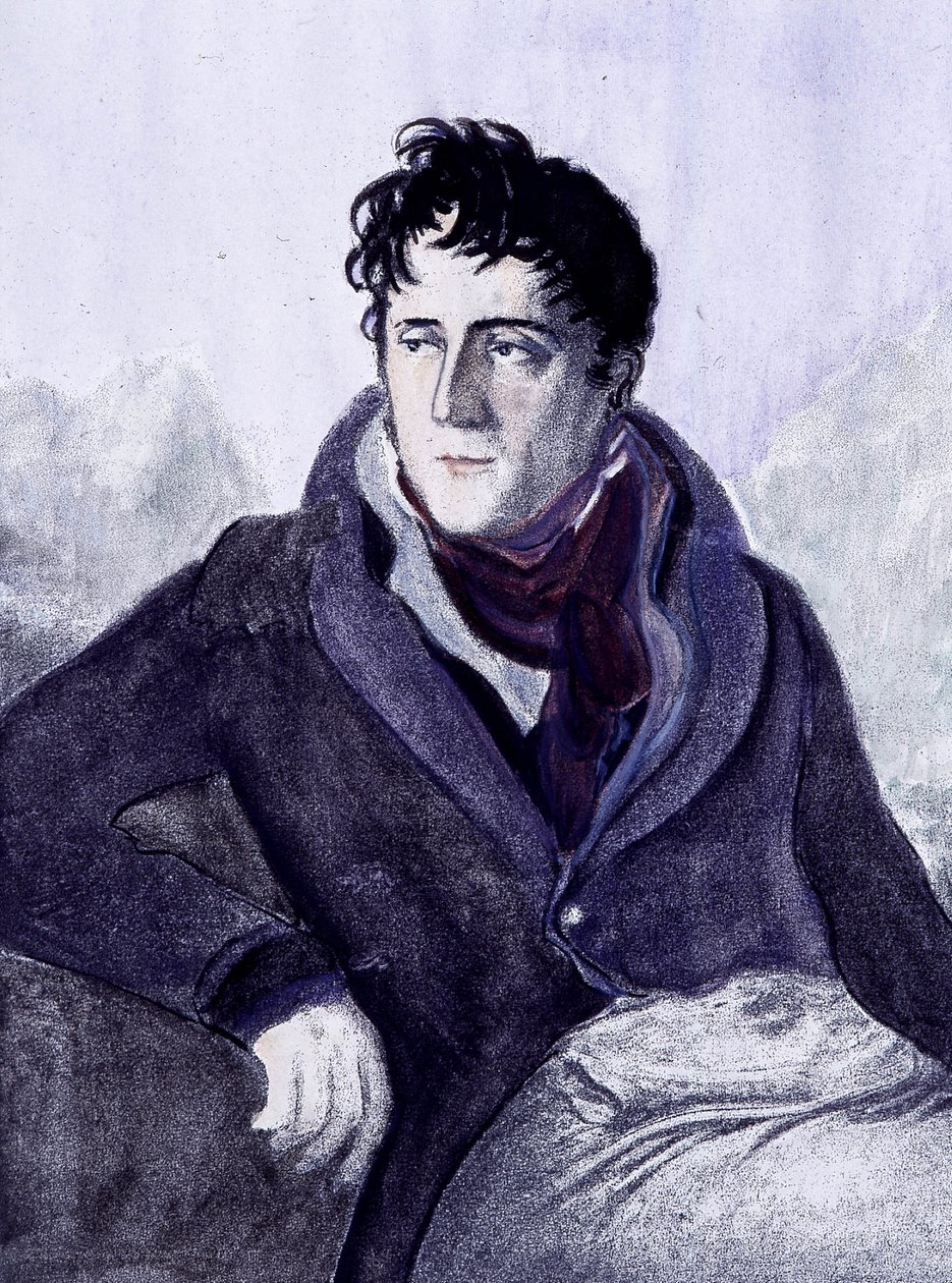 Portrait de Chateaubriand. Gravure du 19e siècle - French School