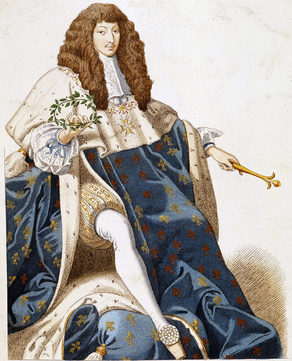 Portrait de Louis XIV, jeune. - French School