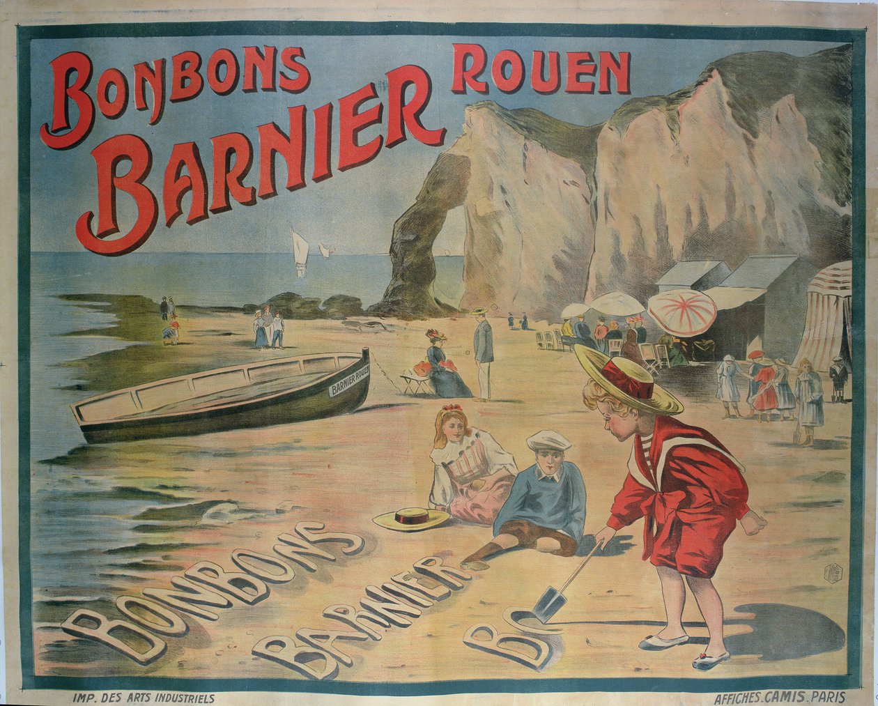 Affiche publicitaire pour les bonbons Barnier - French School