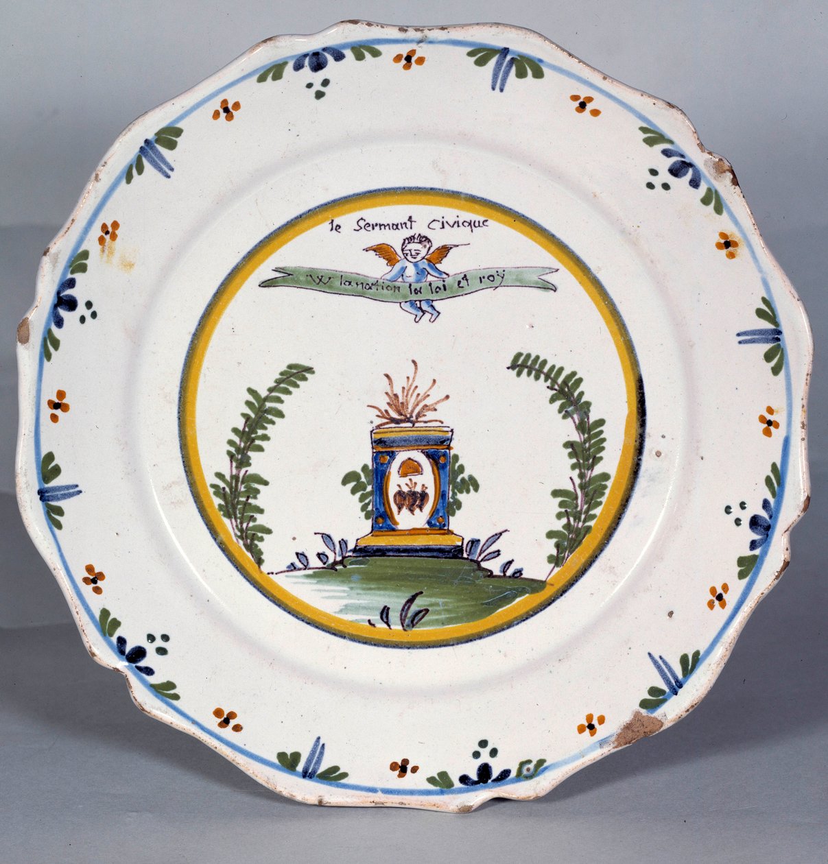 Assiette révolutionnaire - French School