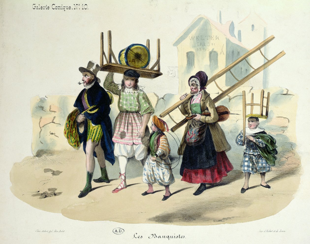 Les Banquistes, vers 1820-30 - French School