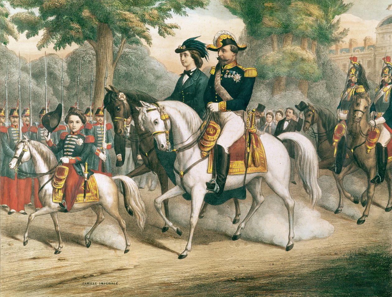 La Famille Impériale à Cheval - French School