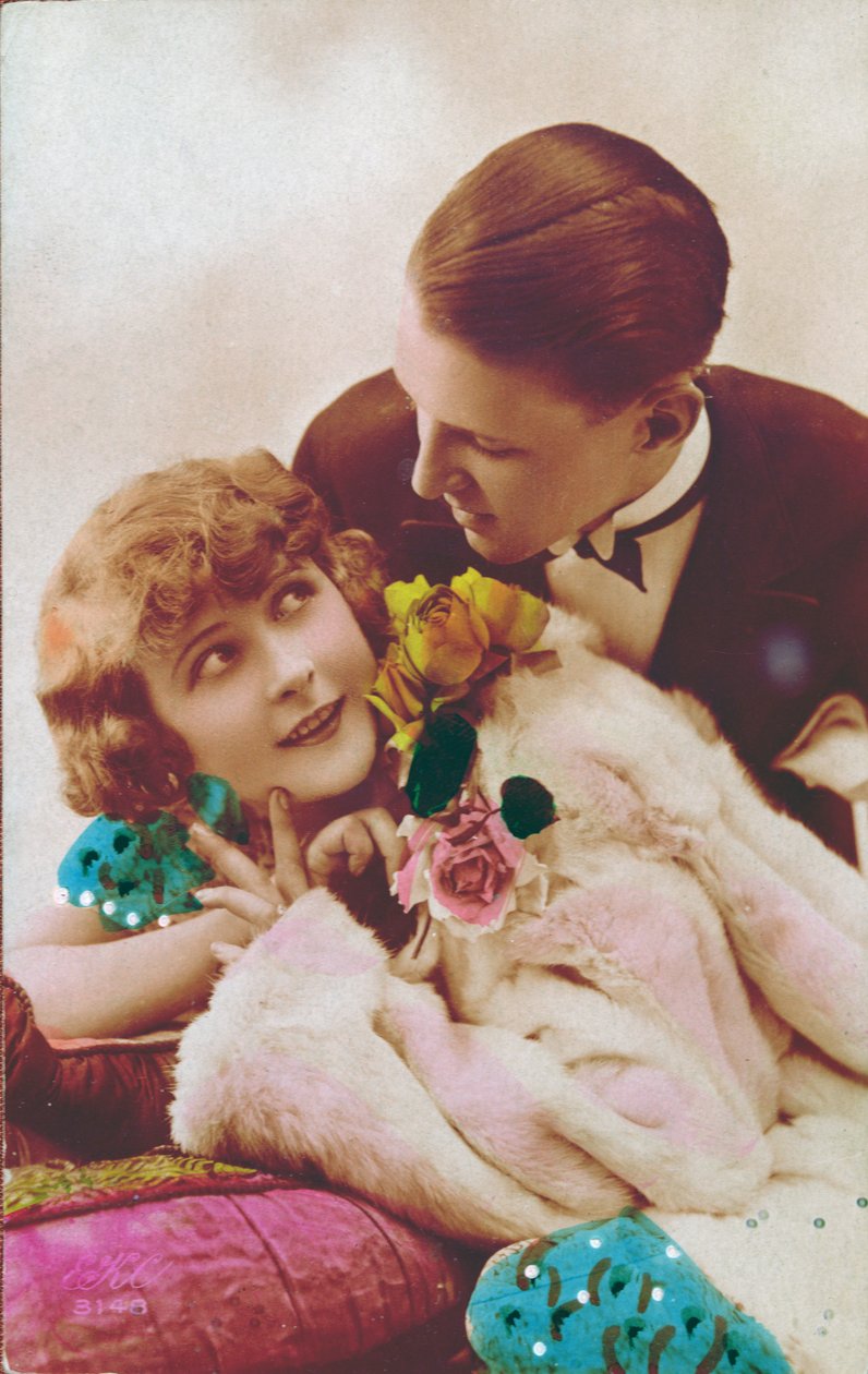 Les Amoureux, vers 1930 - French School