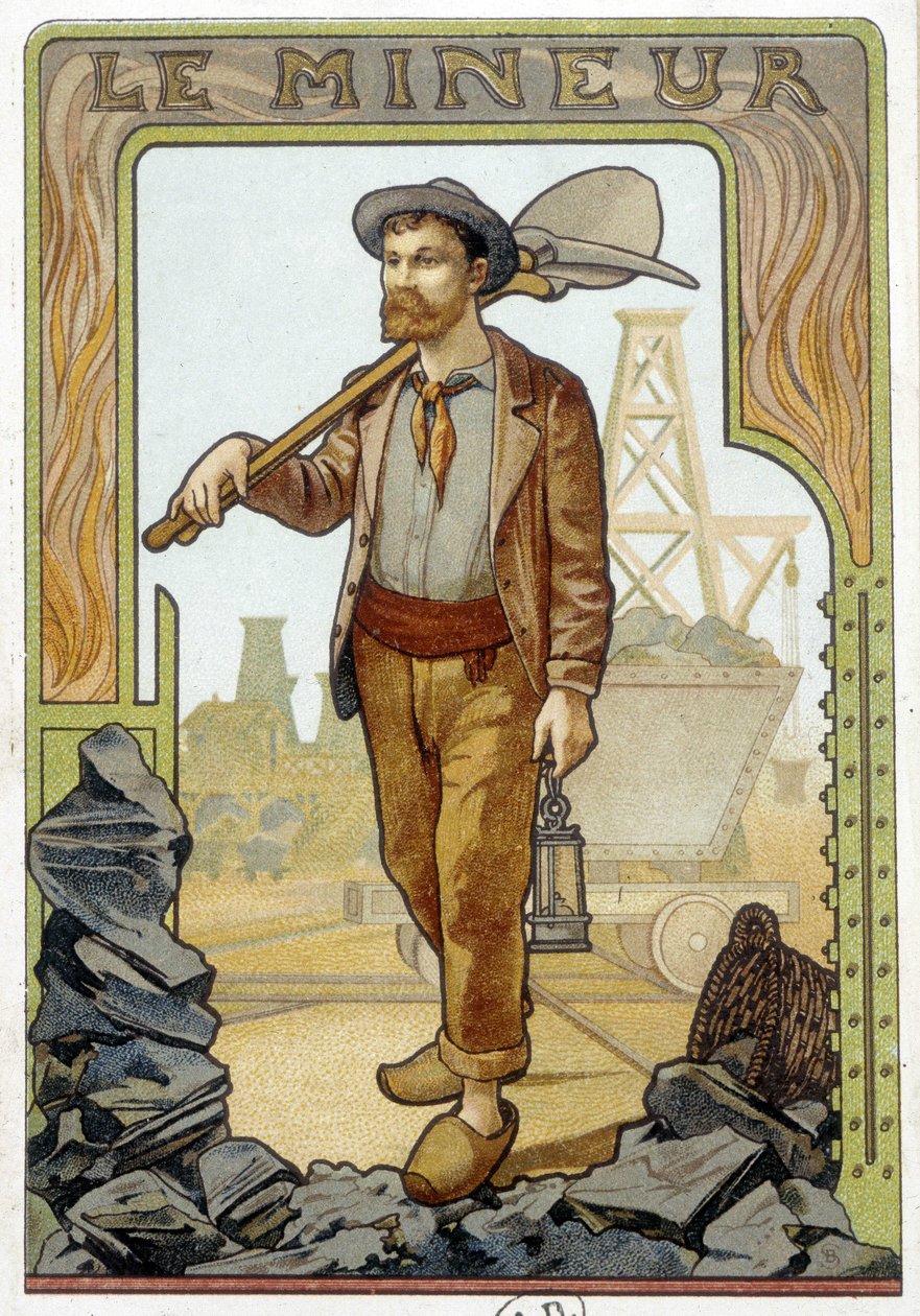Le Mineur - Chromolithographie - French School