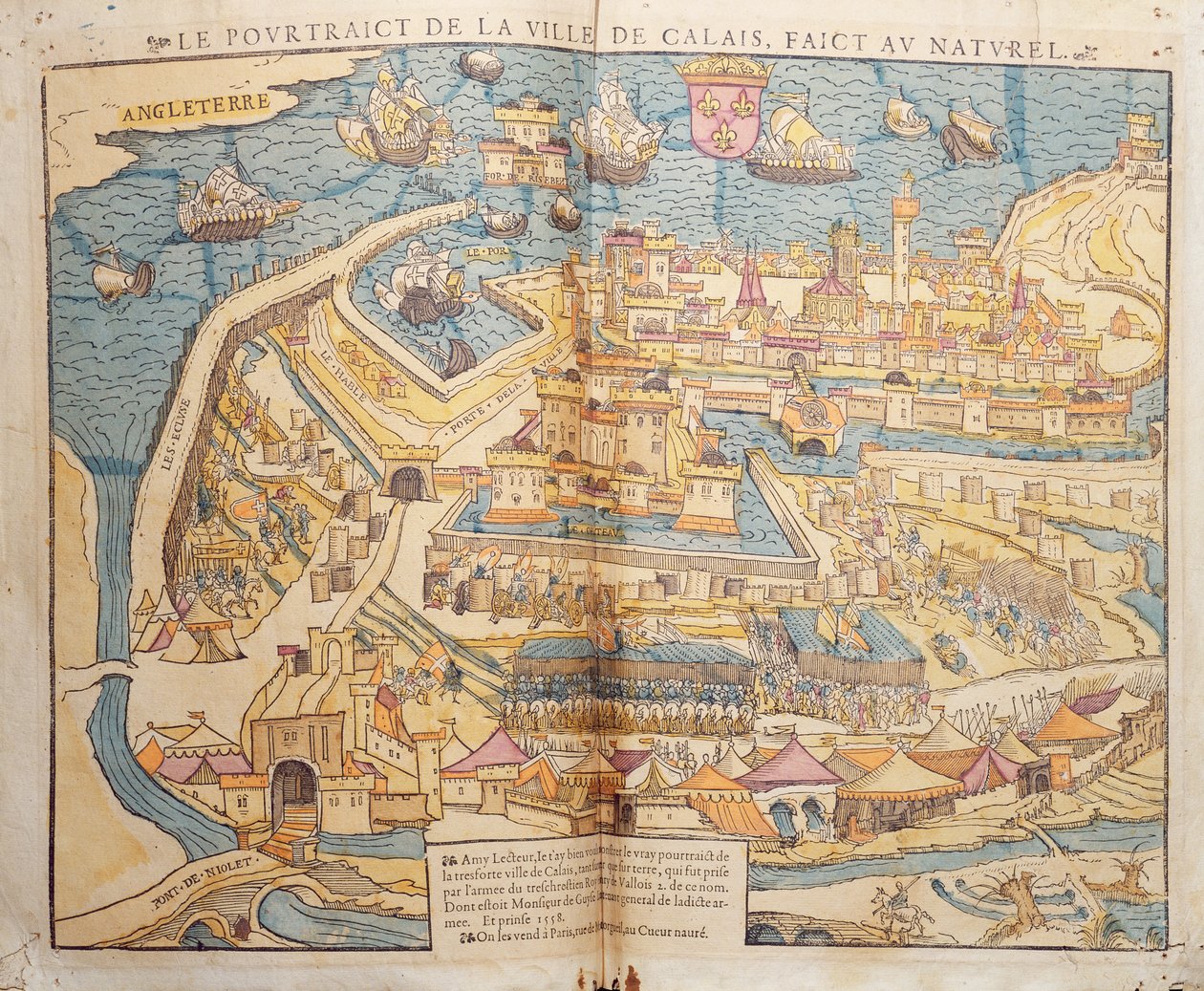 Le siège de Calais, 1558 - French School