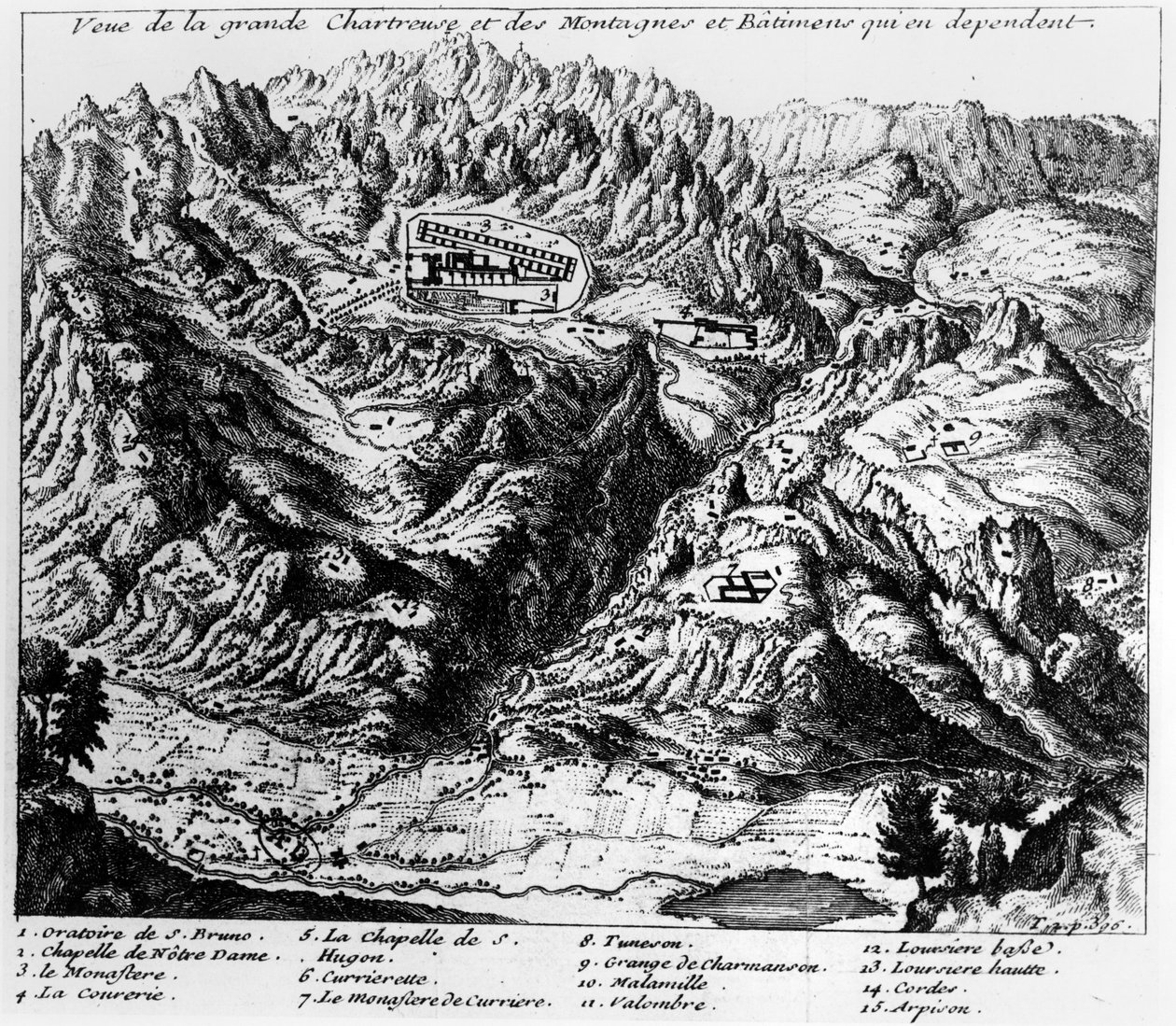 Vue de La Grande Chartreuse - French School