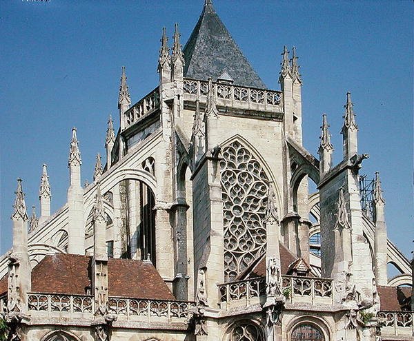 Vue des arcs-boutants - French School