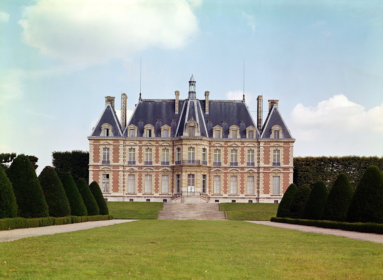 Vue du château - French School