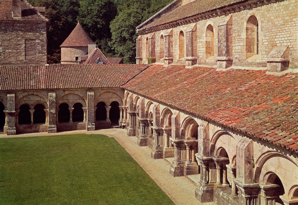 Vue du cloître - French School
