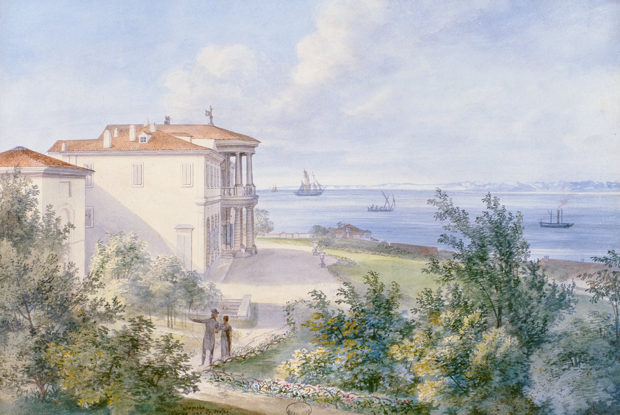 Villa Murat, Campo Marzio à Trieste, 1820 - French School