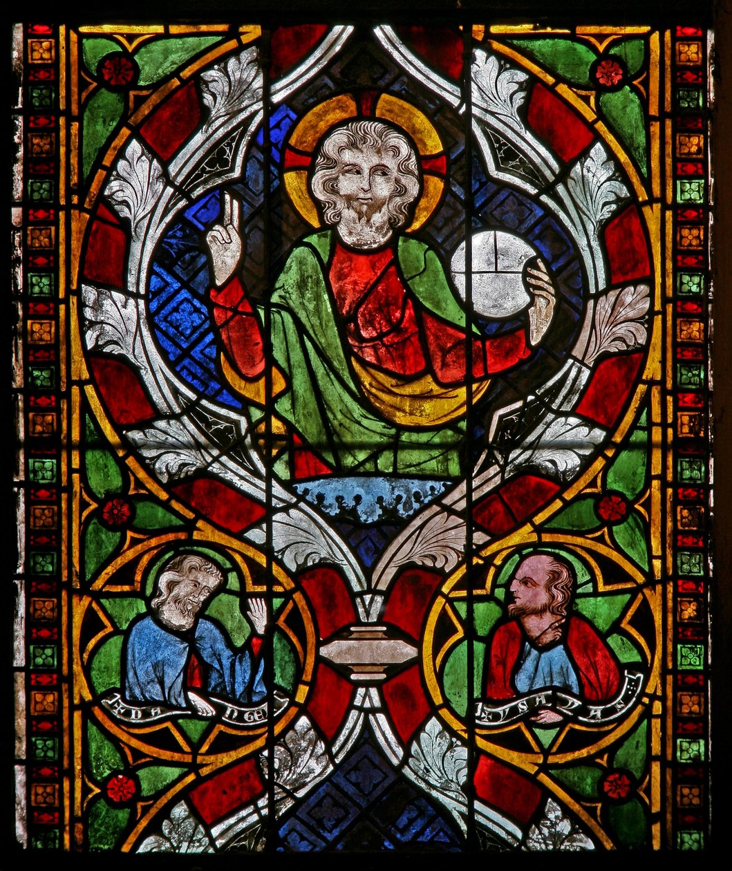 Fenêtre N-chapA représentant le Christ - French School