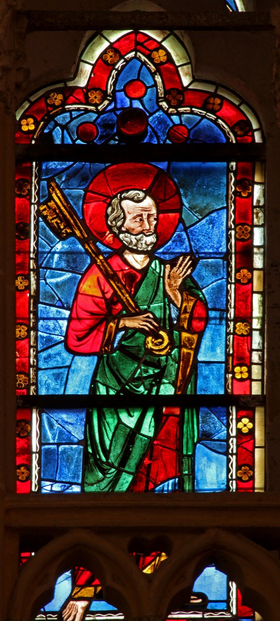 Fenêtre w101 représentant Saint Pierre - French School