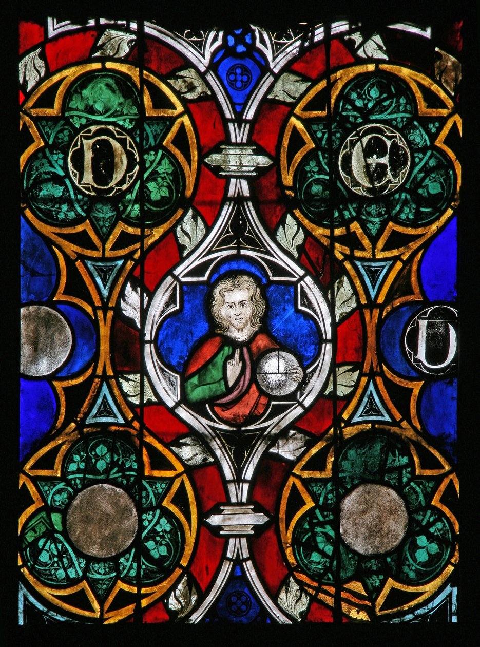 Fenêtre w17 représentant le Christ bénissant - French School