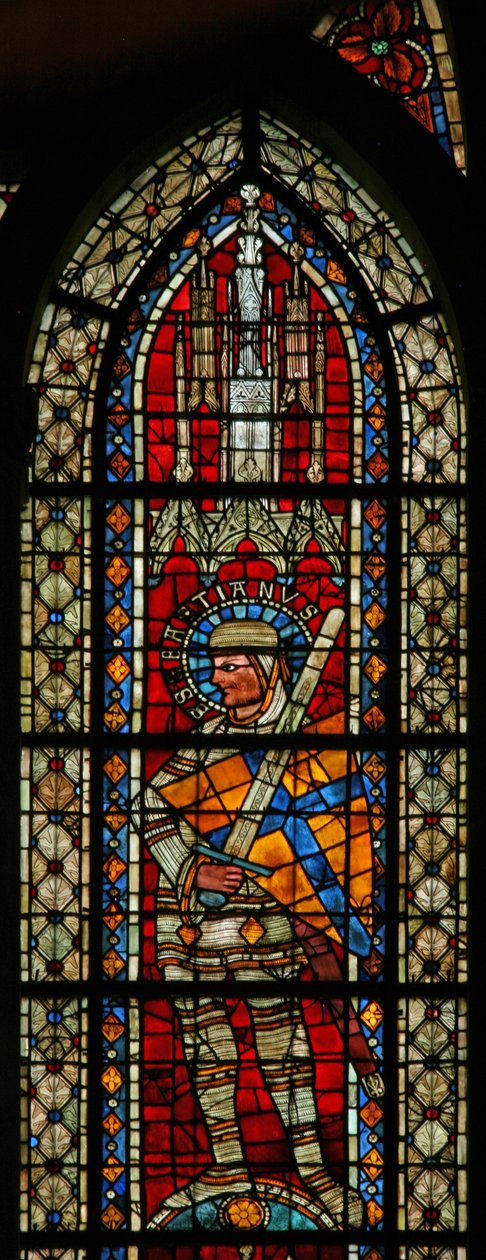 Fenêtre w203 représentant Saint Sébastien - French School