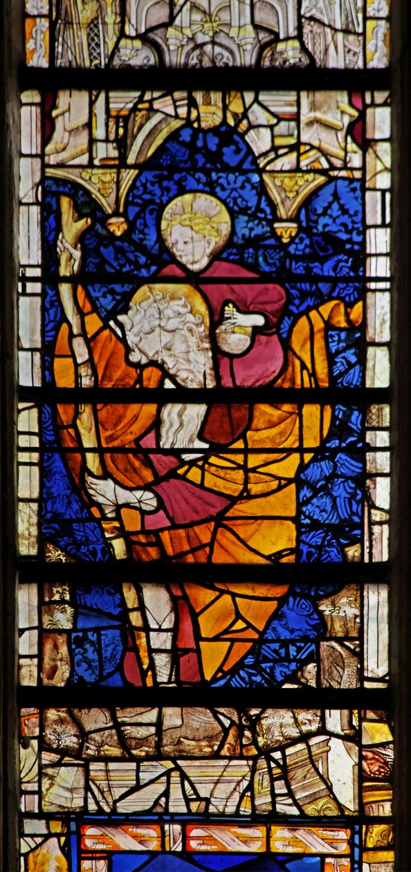 Fenêtre w4 représentant Saint Christophe - French School