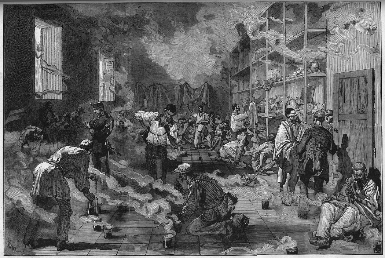 Épidémie de fièvre jaune en Espagne - French School