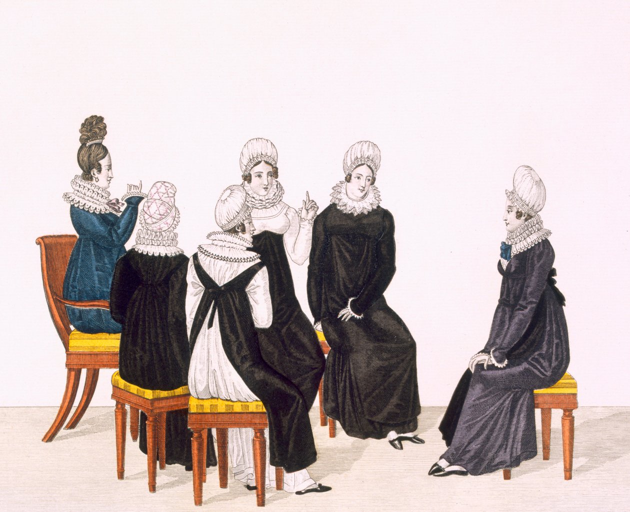 Jeunes femmes bavardant, c. 1820 - French School