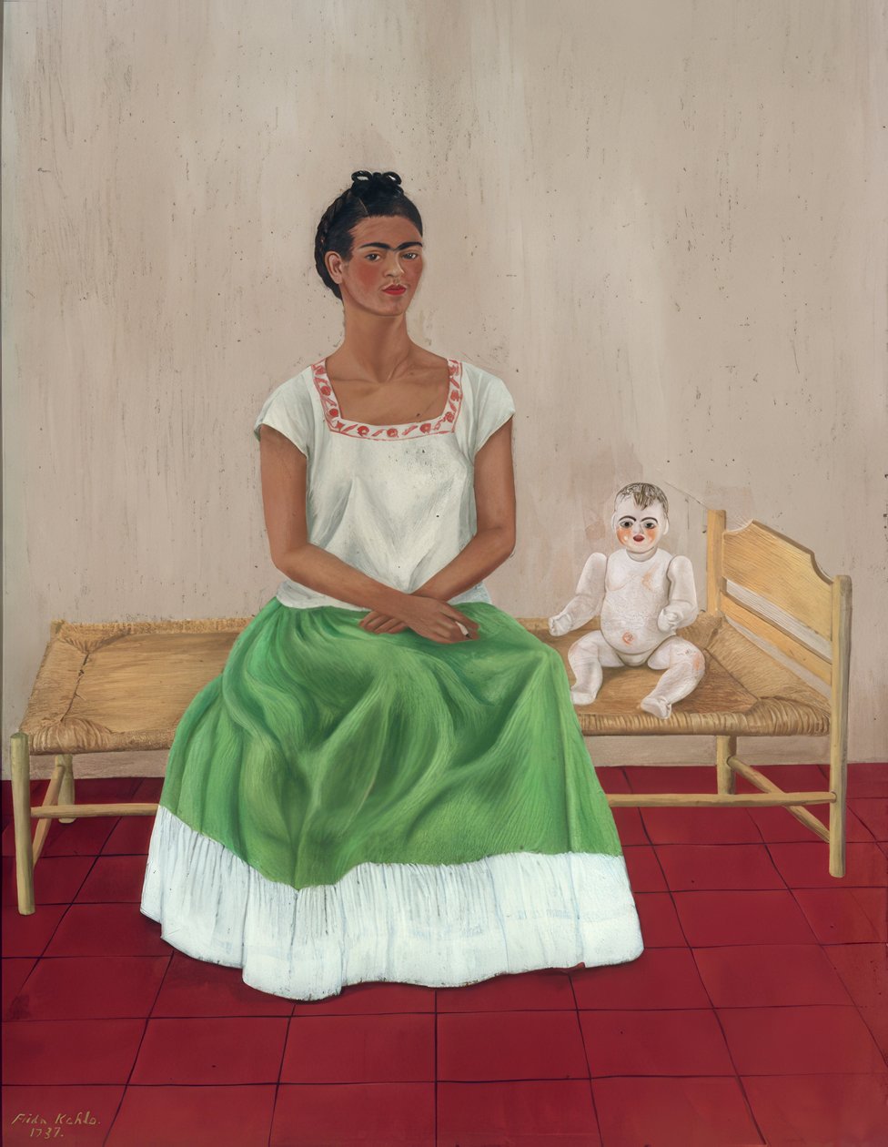 Autoportrait au lit - Frida Kahlo
