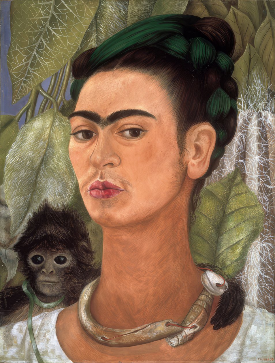 Autoportrait avec un singe - Frida Kahlo