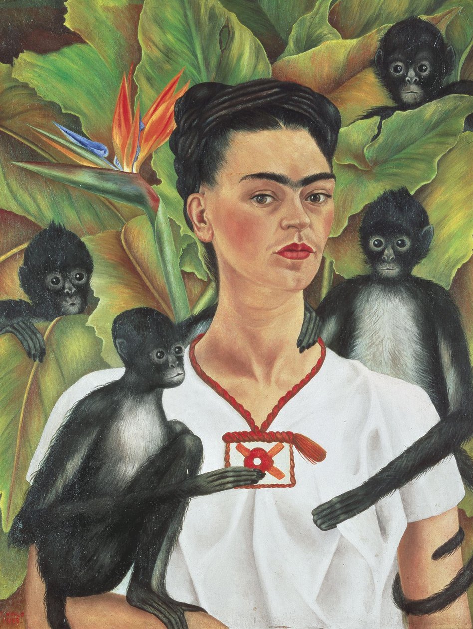 Autoportrait avec des singes - Frida Kahlo
