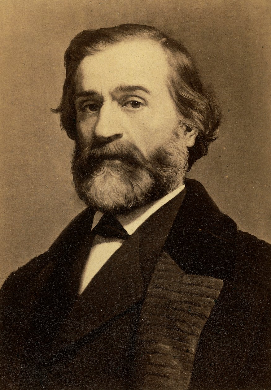 Portrait du compositeur Giuseppe Verdi, c.1870 - Friedrich Bruckmann Verlag