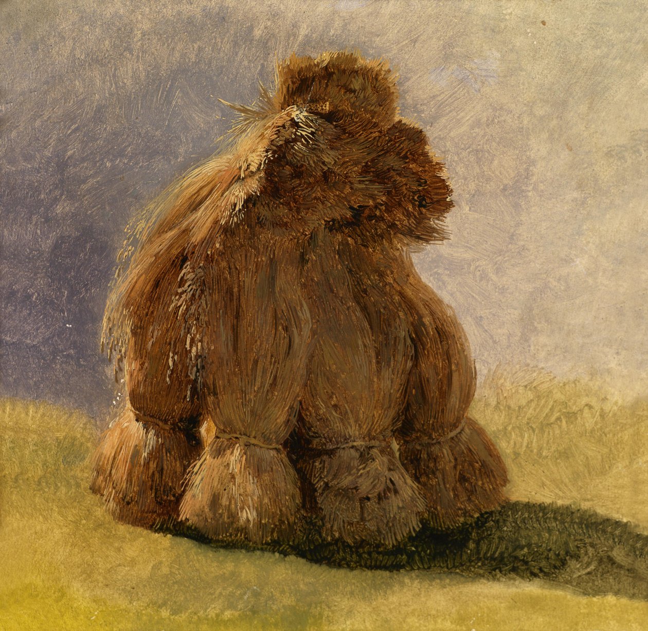 Gerbes de paille - Friedrich Gauermann