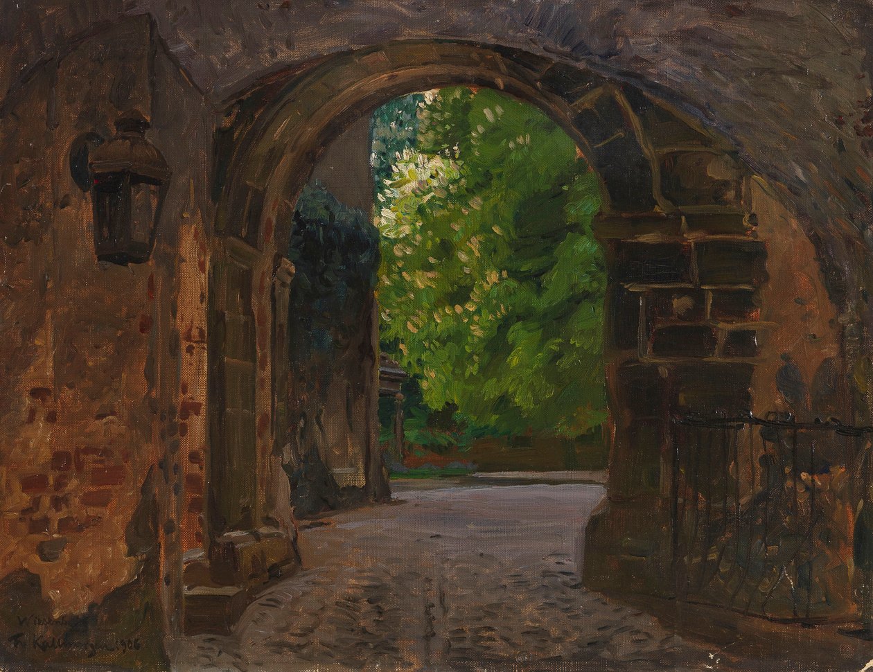 Porte du château - Friedrich Kallmorgen