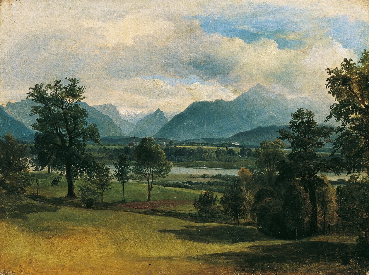 Vue sur Liefering - Friedrich August Mathias Gauermann
