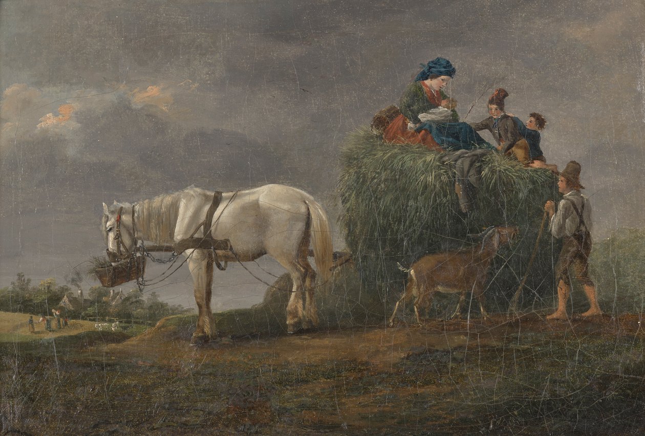 La charrette de foin - Friedrich August Mathias Gauermann