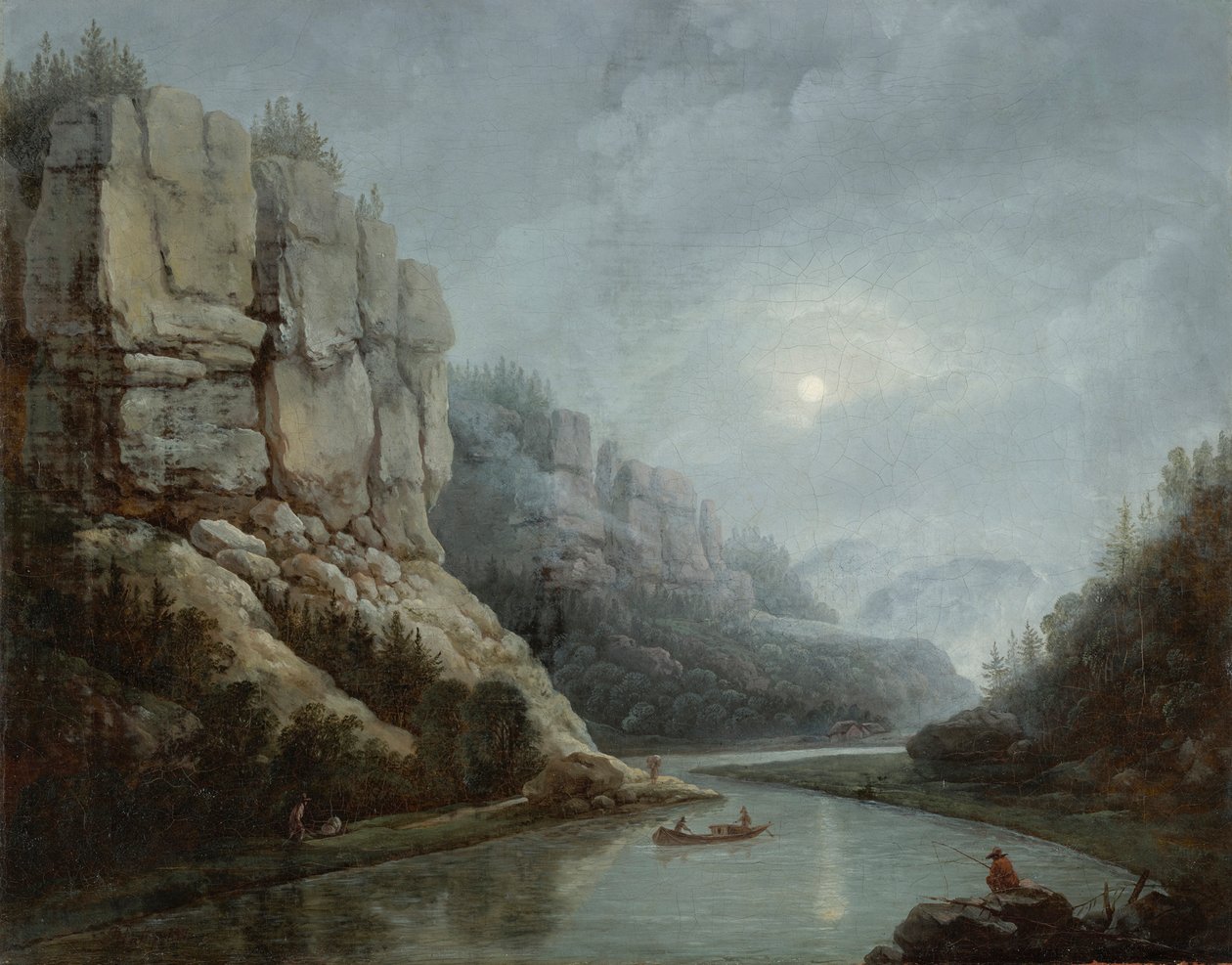 Vallée de la Weißeritz près de Dresde dans la brume matinale - Friedrich Christian Klass