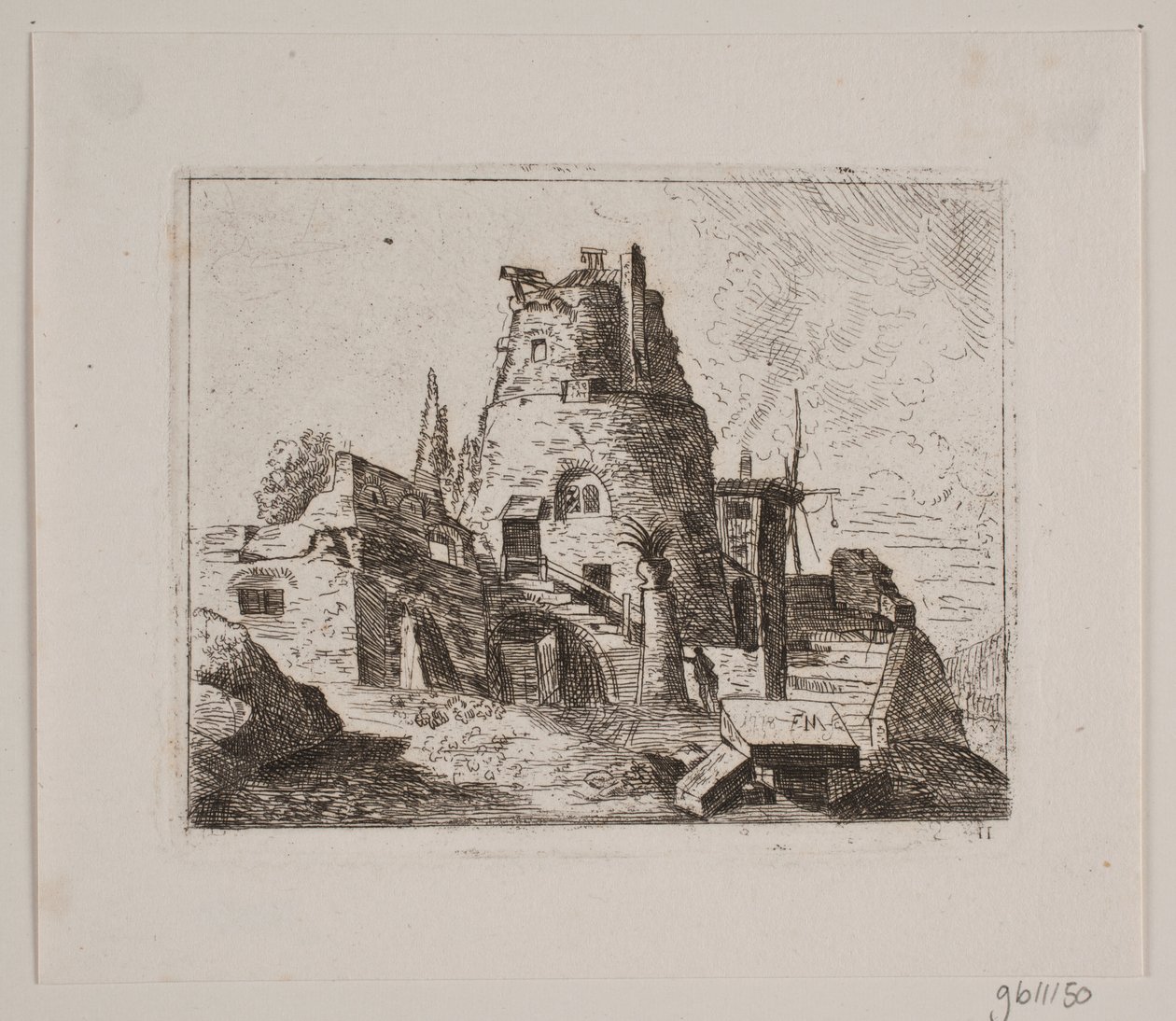 Ruine avec tour - Friedrich Münter