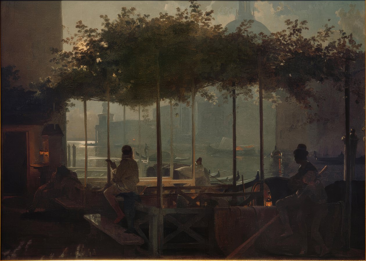 Nuit de lune à Venise - Friedrich Nerly