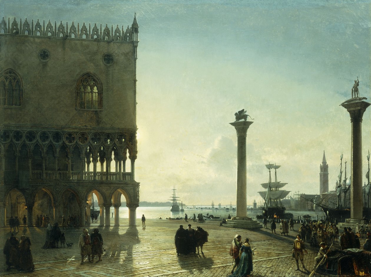 Piazza San Marco la nuit - Friedrich Nerly