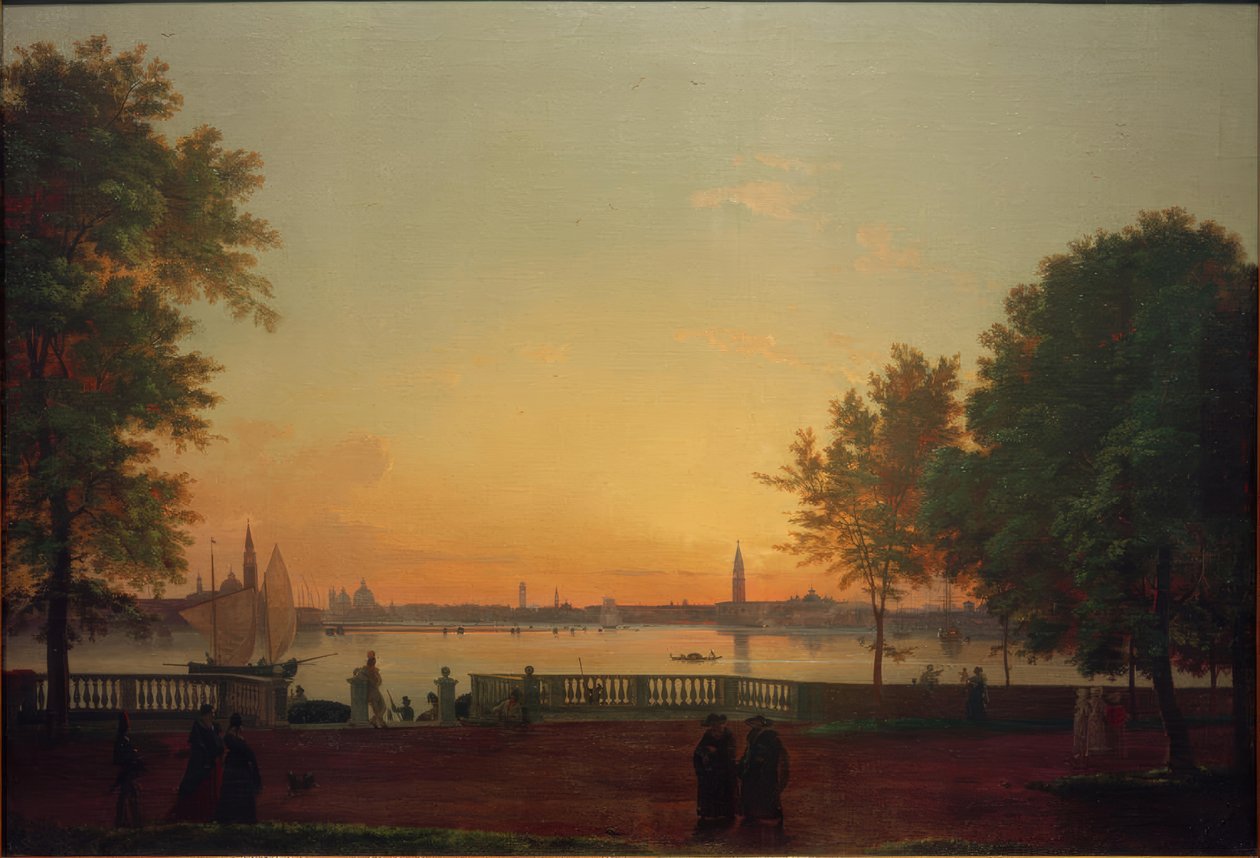 Vue de Venise depuis les Giardini Pubblici - Friedrich Nerly