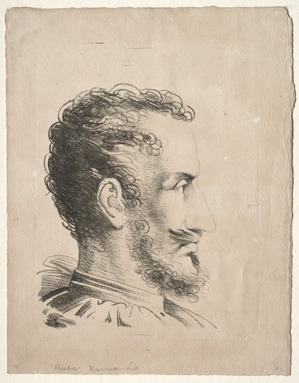 Tête de profil - Friedrich Wilhelm Reuter