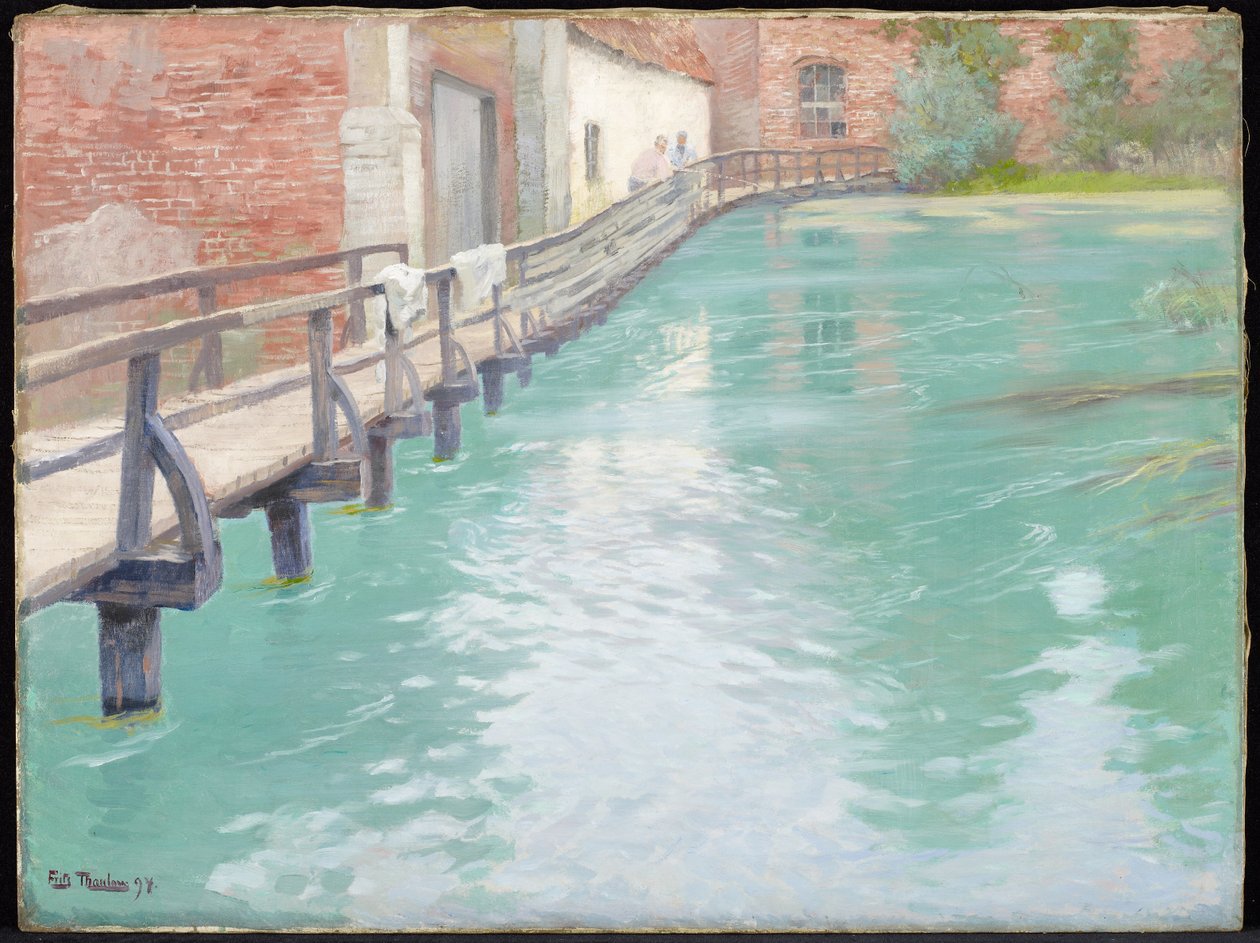 Les moulins à Montreuil-sur-Mer, Normandie, 1891 - Frits Thaulow