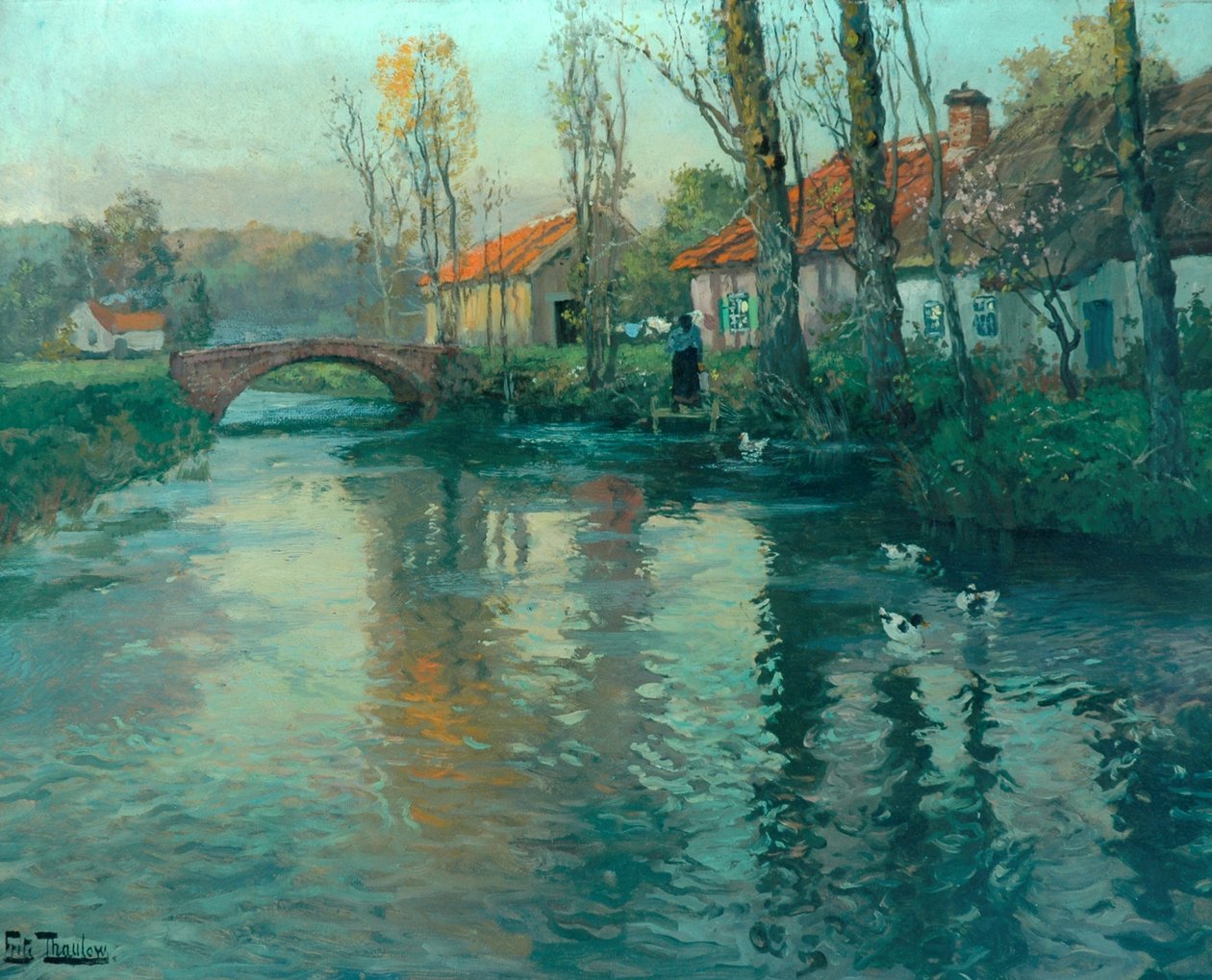 La rivière - Frits Thaulow