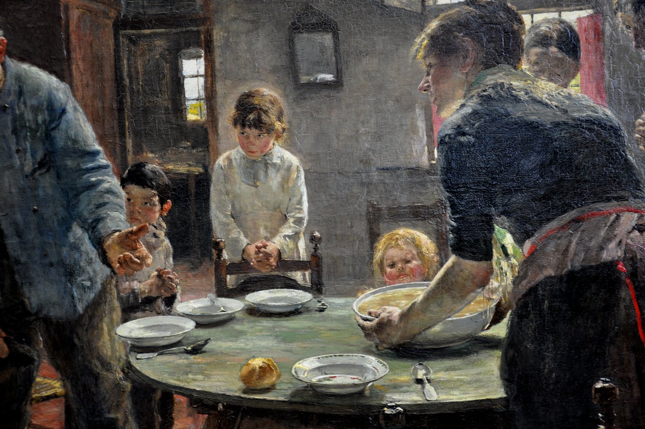 La prière de table - Fritz von Uhde