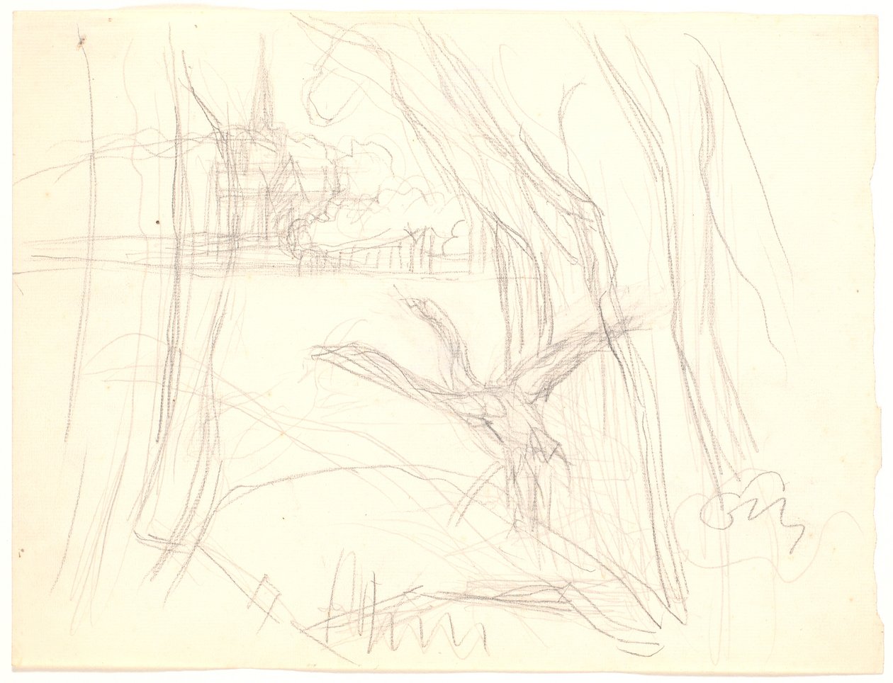 Paysage avec cygne décollant - Fritz Syberg