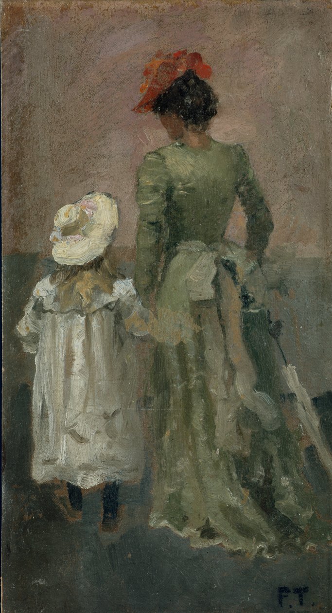 Alexandra Thaulow avec Ingrid - Fritz Thaulow