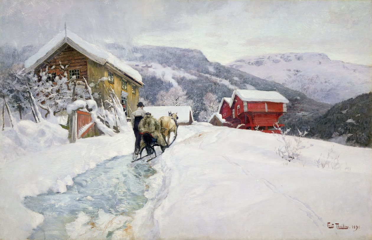 Relais de poste - Fritz Thaulow
