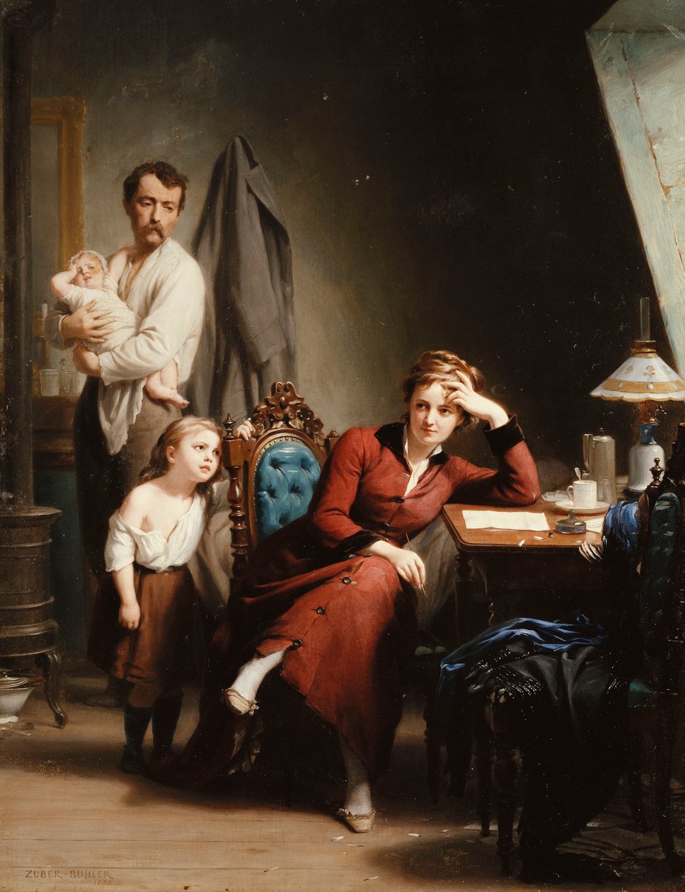 La Poétesse, 1880 - Fritz Zuber Buhler