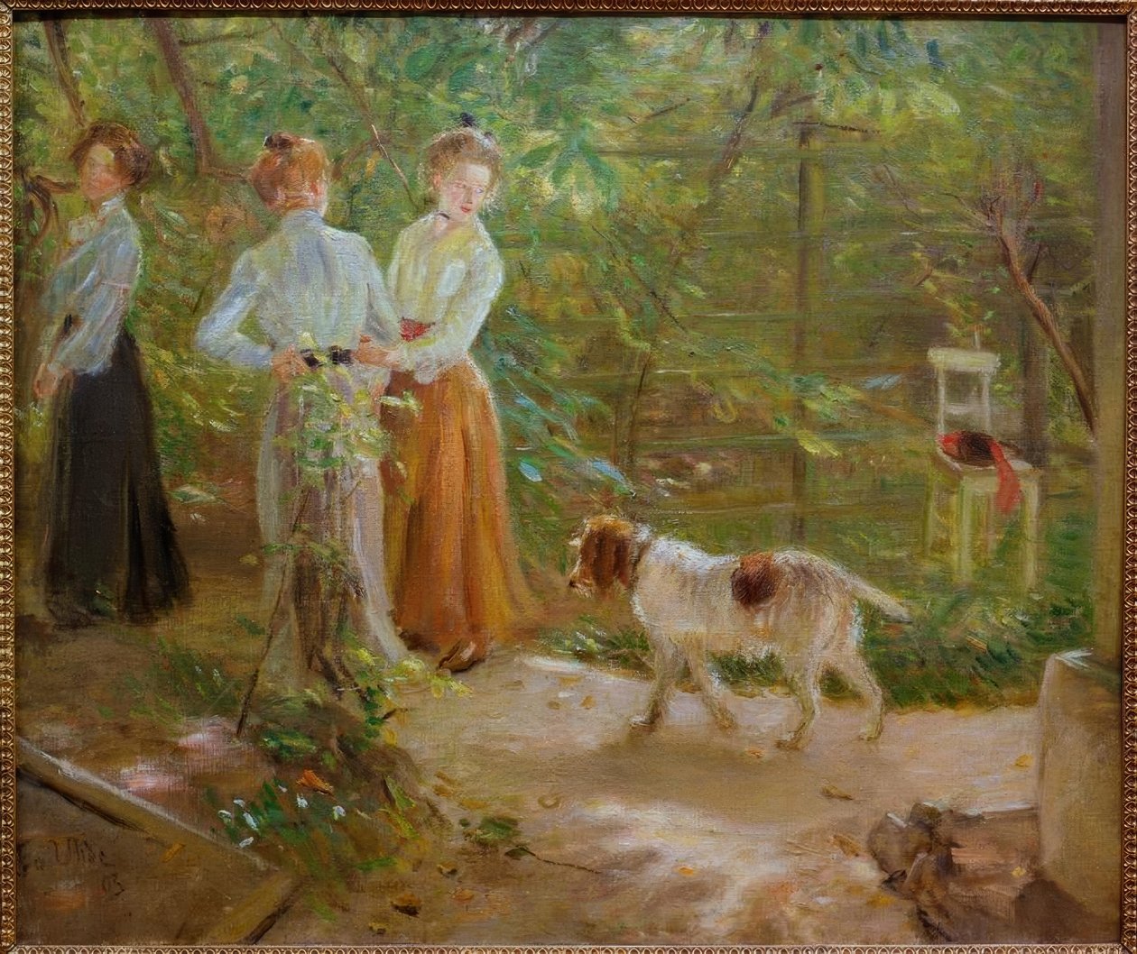 Le chemin du jardin - Fritz von Uhde