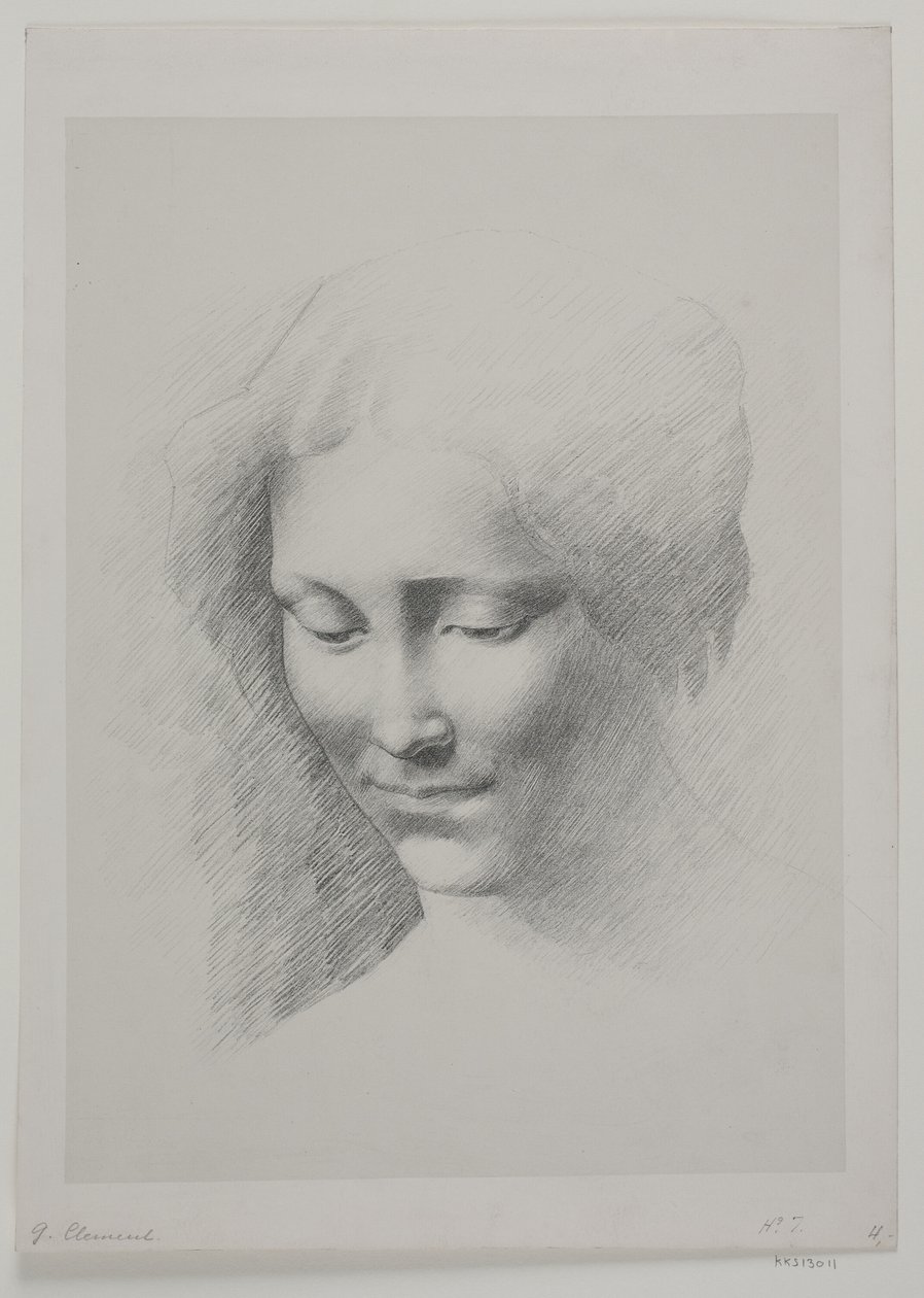 Tête de femme - G.F. Clement