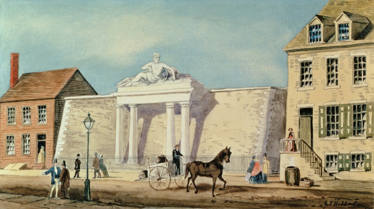 Réservoir de la Manhattan Company, 1825 - G.P. Hall und Sohn